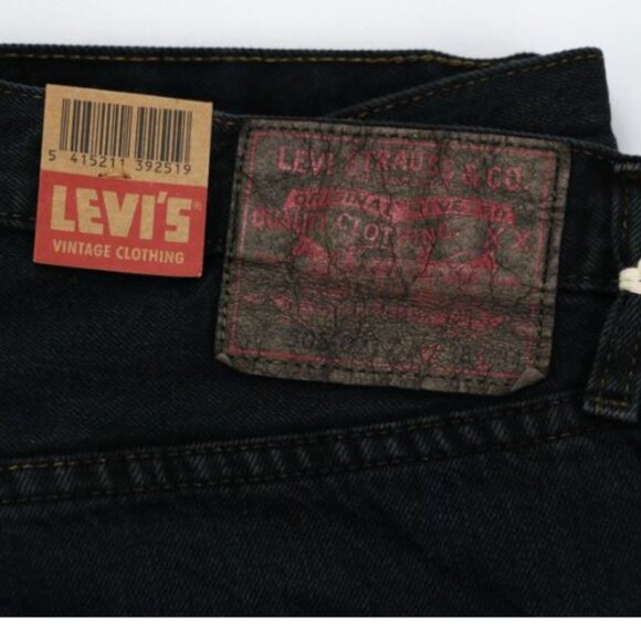Levi's 505 W38 L34 1967 Vintage Clothing LVC Selvedge Men's Jeans Black New - Picture 2 of 15
